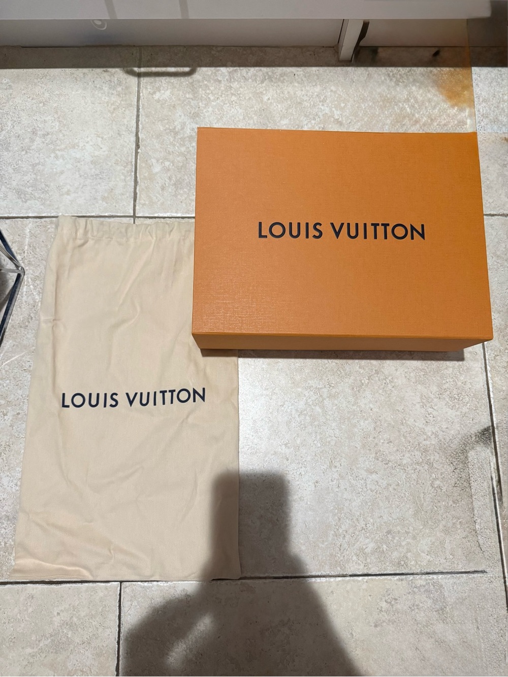 Louis Vuitton box with dust bag